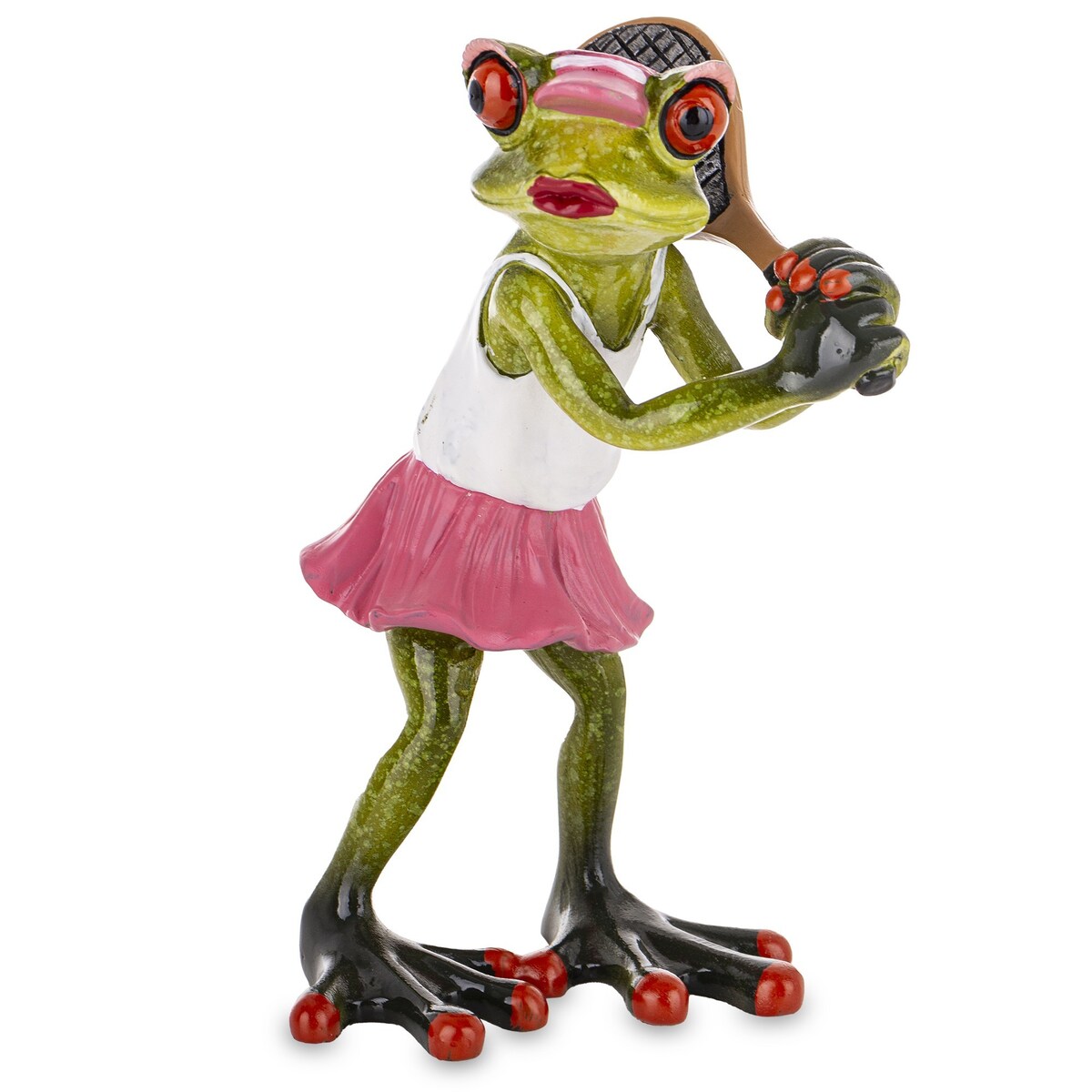 Figurka - żabka 15x9x9,5 cm FROGG tenisistka