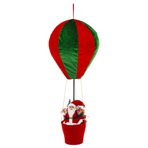 Figurka - Mikołaj w balonie 92x38 cm