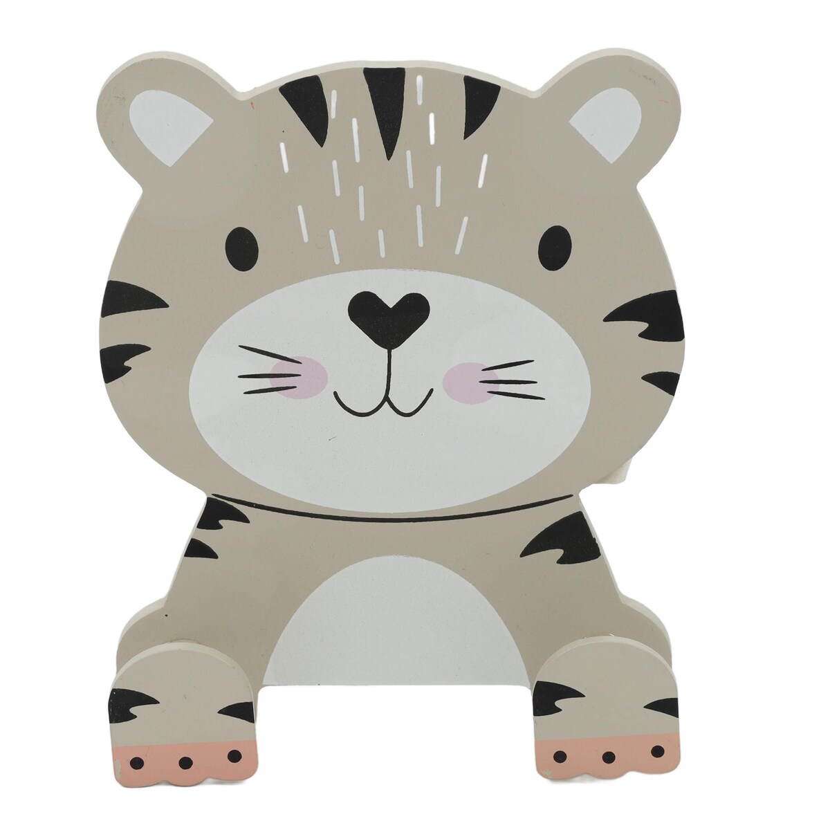 Wieszak na ubrania do pokoju dziecka Zwierzaczek z łapkami, 14 x 4,5 x 17 cm