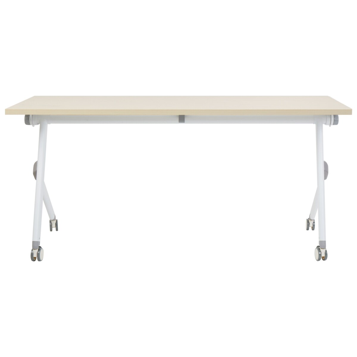 Składane biurko BENDI Jasnobrązowy 160 cm 60 cm Z kółkami