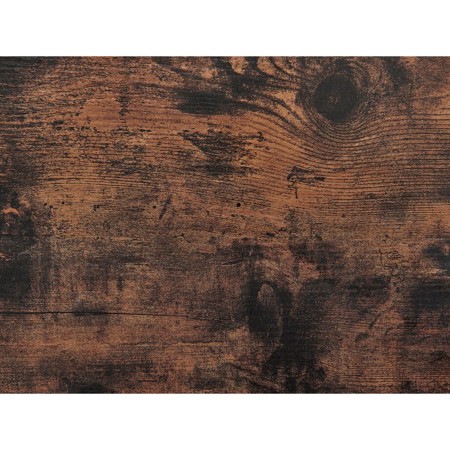 Regał drabina 4 półki ciemne drewno z czarnym VILSECK