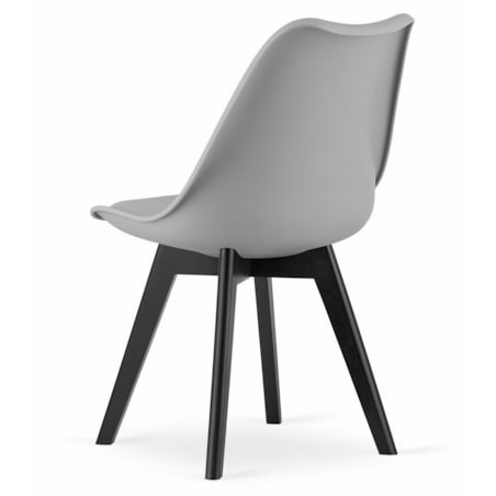 Krzesło Do Jadalni Kuchni Salonu drewniane szare