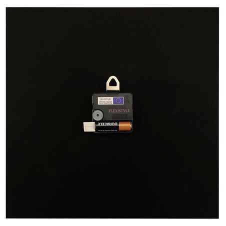 Kwadratowy zegar ścienny Scandic 30cm czarny