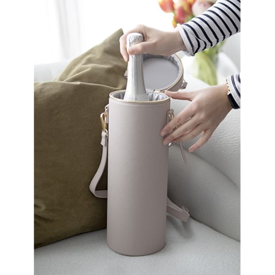 Torba na butelkę szampana Stackers taupe