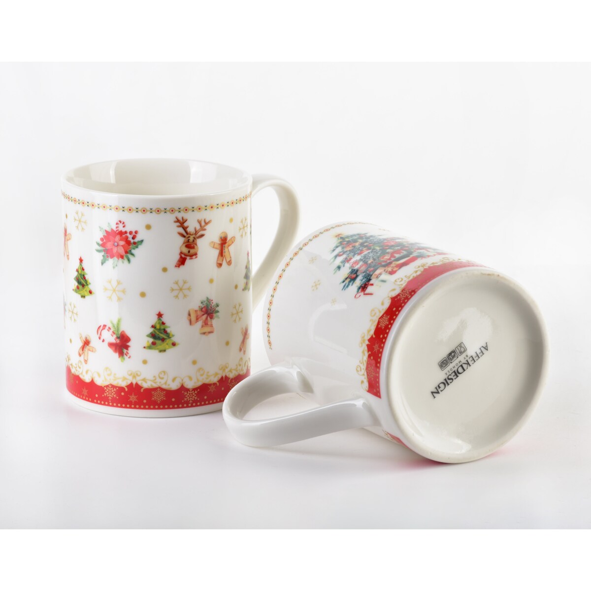 NIKOLAO Komplet 2 kubków 2x400ml 8x H9,7