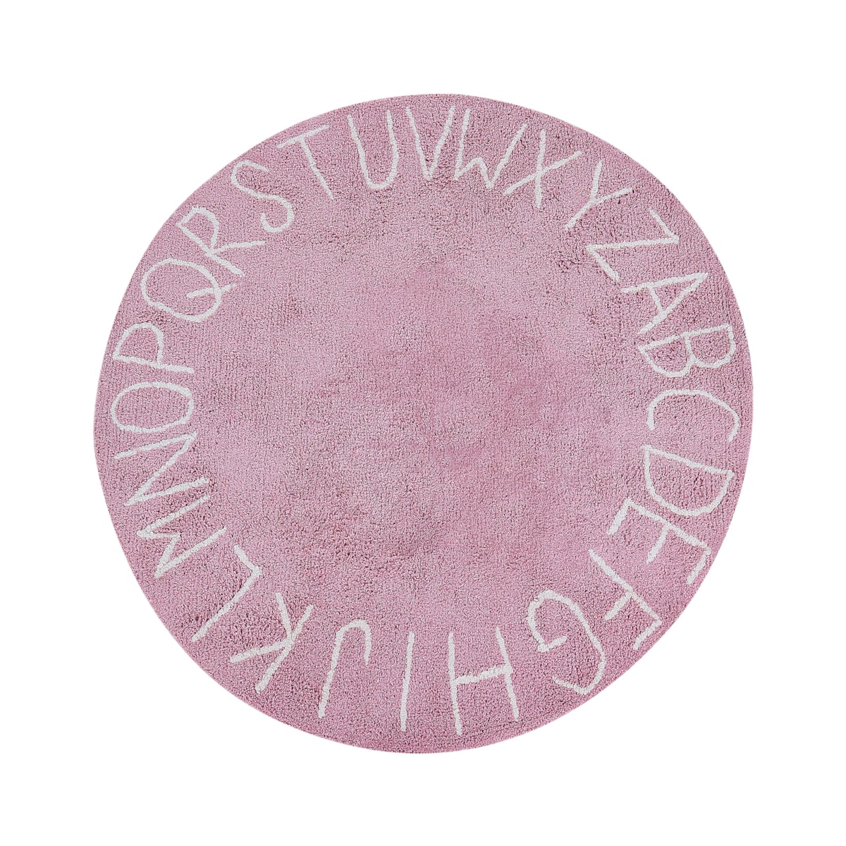 Dywan dziecięcy okrągły bawełniany ø 120 cm różowy VURGUN