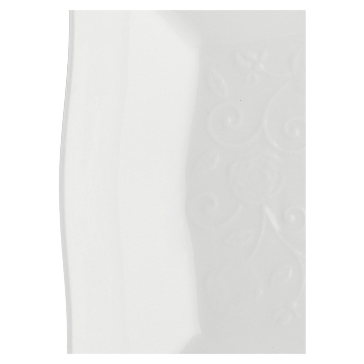 Zestaw 6 misek kwadratowych płytkich Florentina - Biały, 22 cm