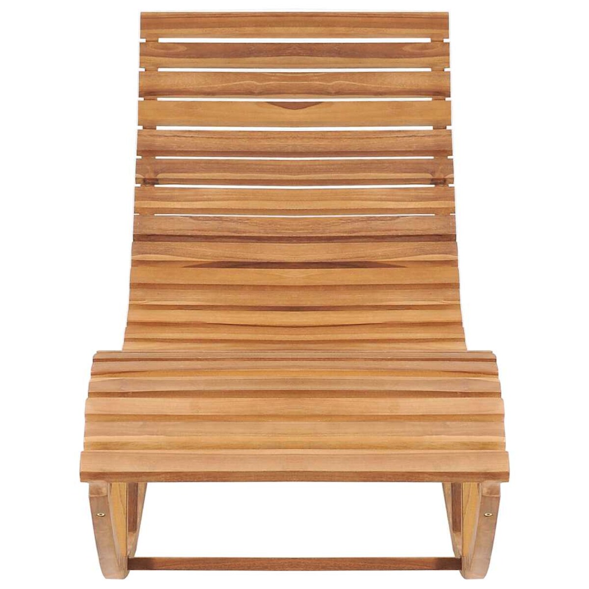 vidaXL Leżak bujany, lite drewno tekowe