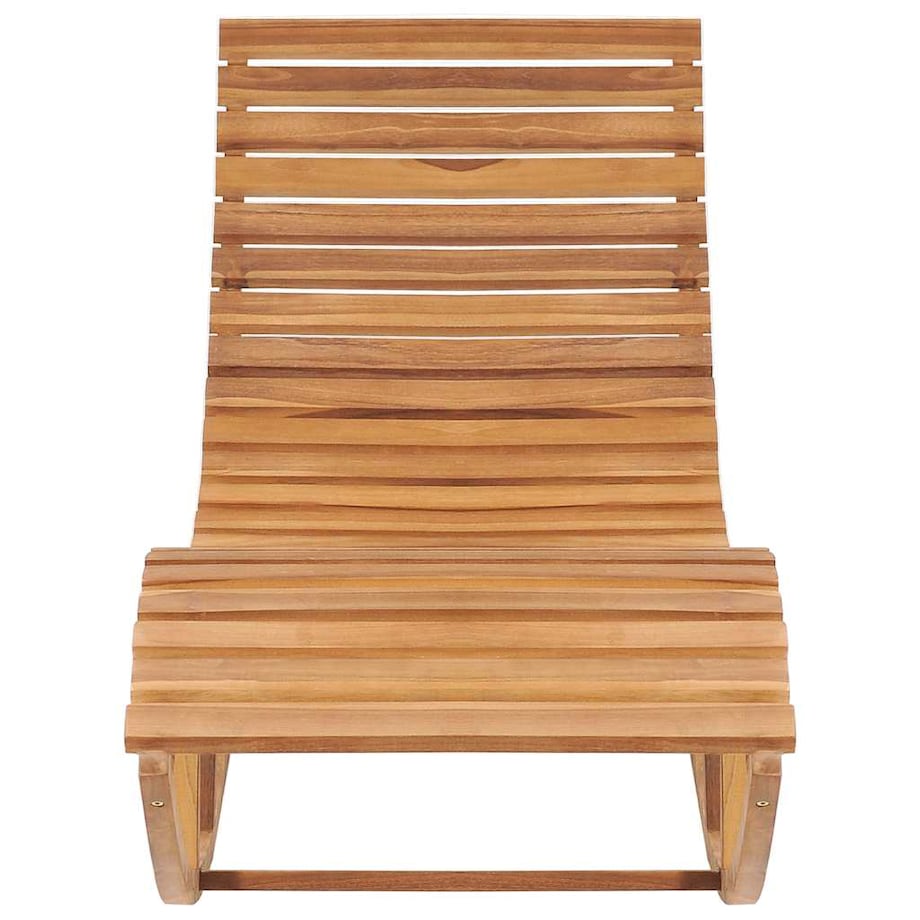 vidaXL Leżak bujany, lite drewno tekowe