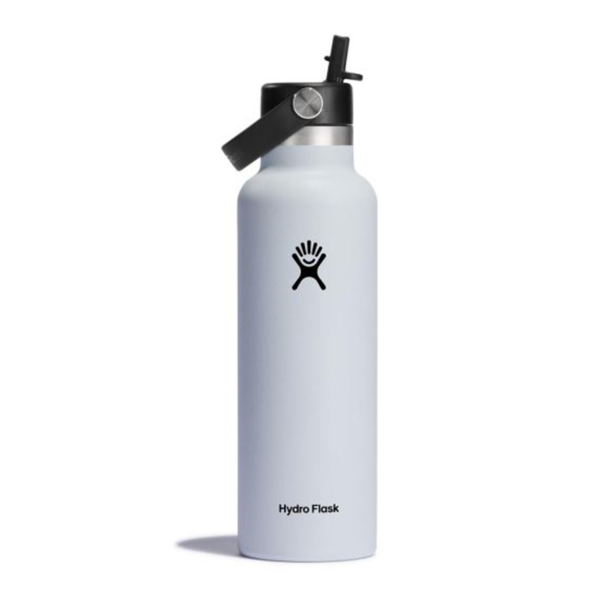 Butelka termiczna (621 ml) Standard Mouth Flex Straw Cap White Hydro Flask