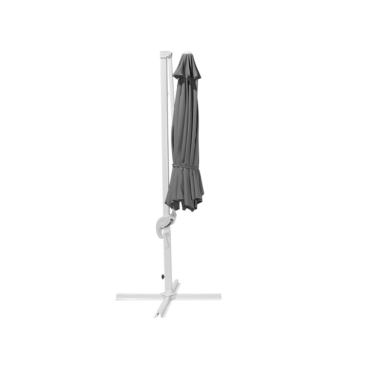 Parasol ogrodowy ⌀ 300 cm szaro-biały SAVONA