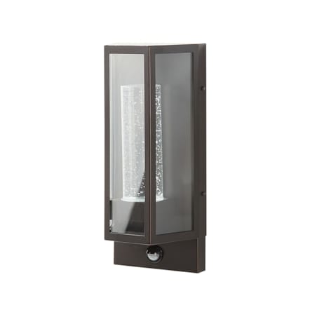 Lampa ścienna zewnętrzna LED z czujnikiem ruchu brązowa FRUID