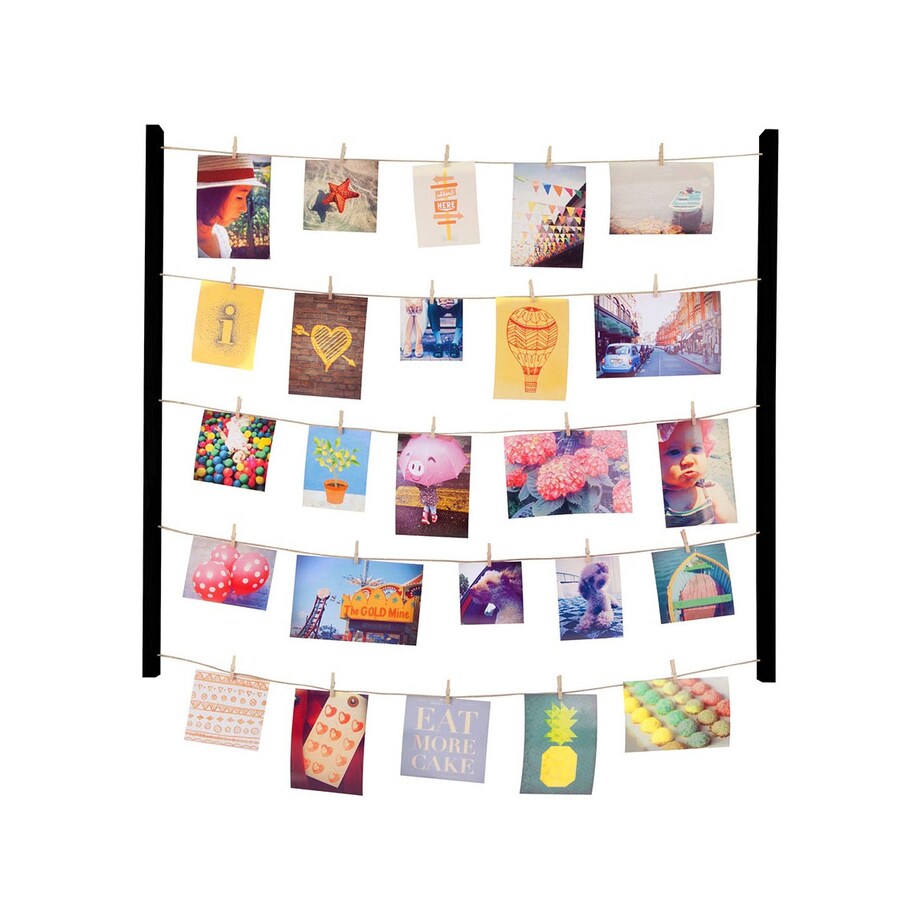 Ekspozytor na zdjęcia czarny Hangit, 75.5 x 66.2 x 4 cm, Umbra