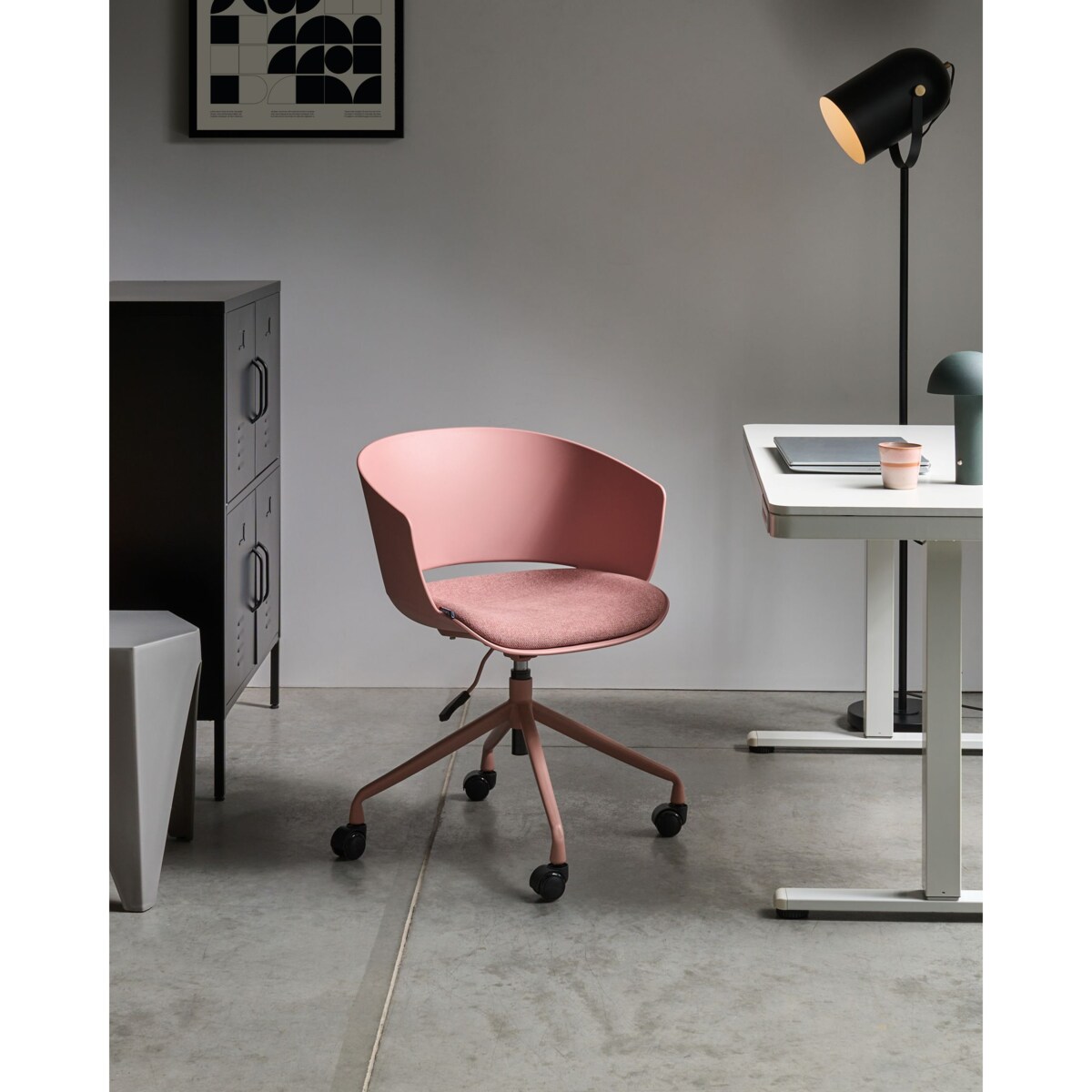 Krzesło biurowe GLEEFUL Różowy