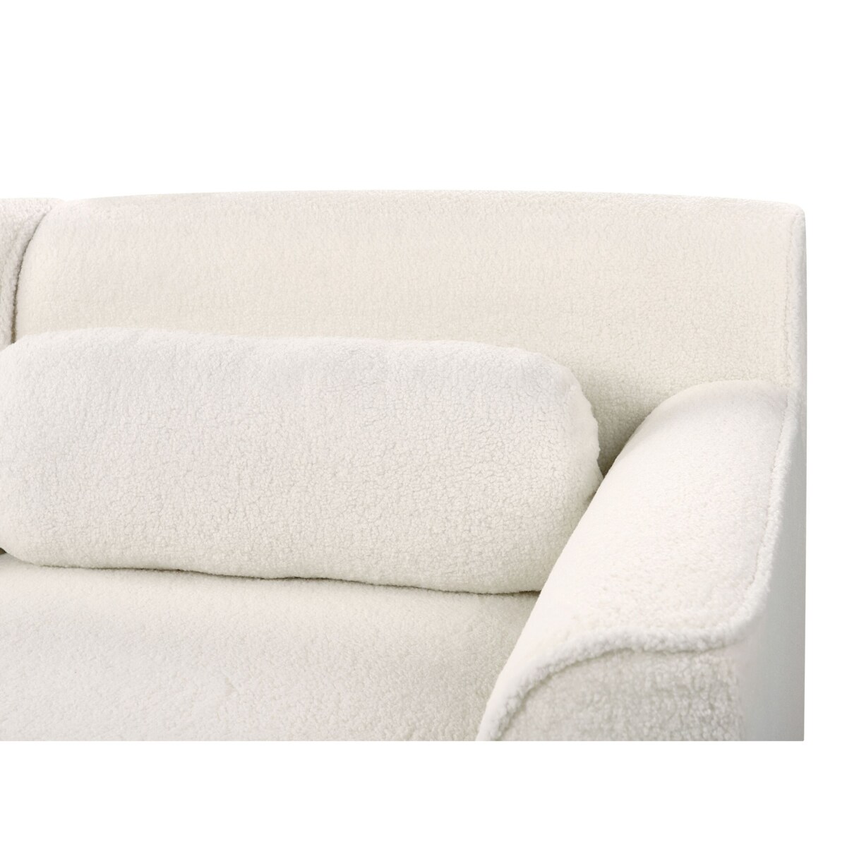 Narożnik boucle lewostronny biały SIMOS