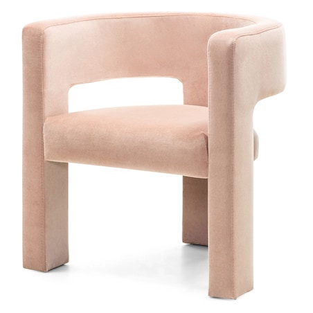 Fotel wypoczynkowy aksamitny brzoskwiniowy Tiana