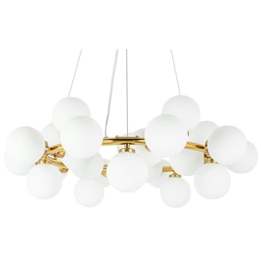 Lampa wisząca Cosmo MSE010100223 bubbles biała złota