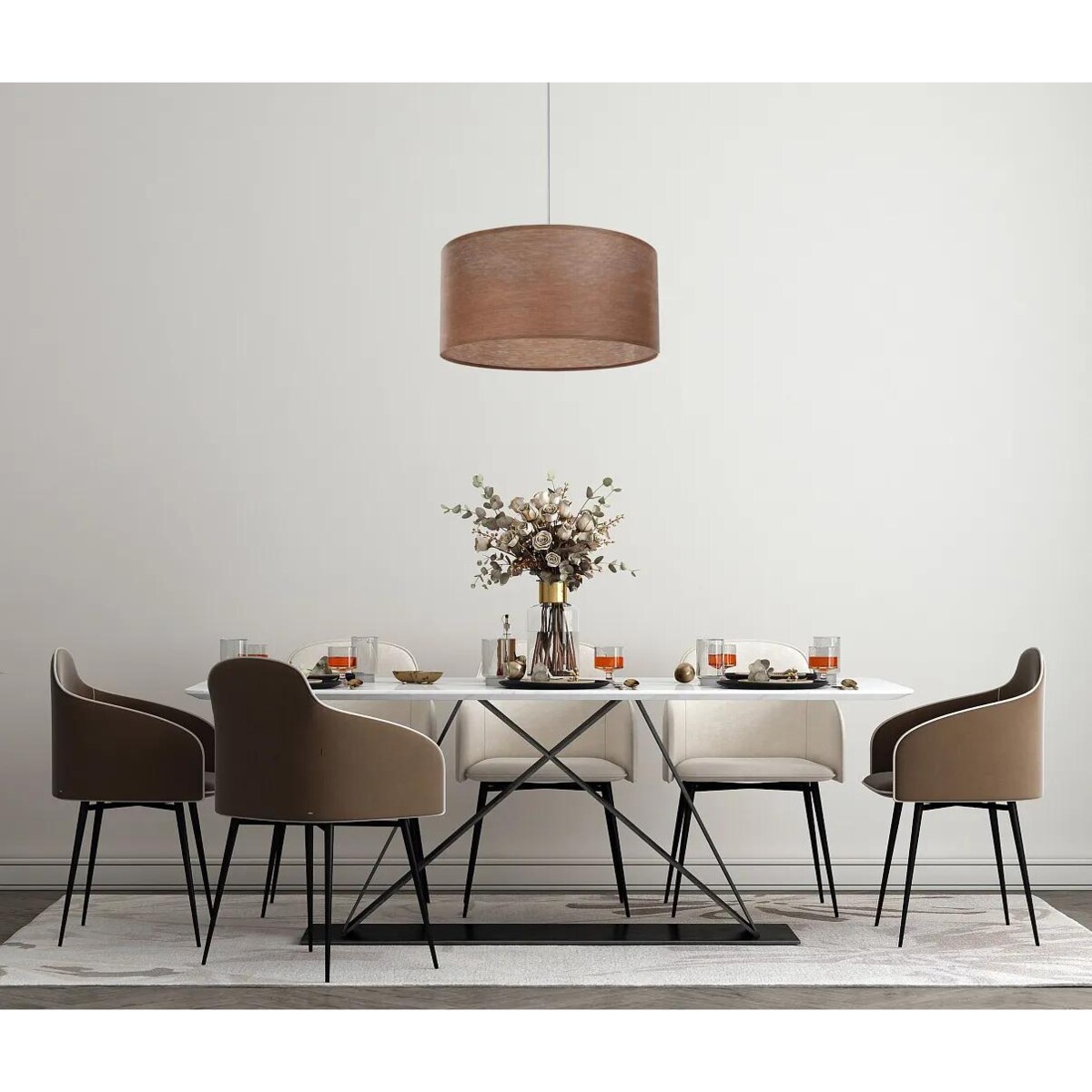 Lampa wisząca NATURAL BROWN 50 brązowa