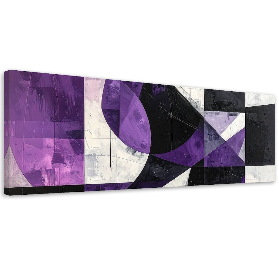 Obraz do salonu sypialni kuchni biura, Geometryczna abstrakcja fioletowy
