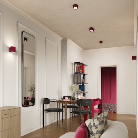 Plafon AURA 1 burgund Gx53