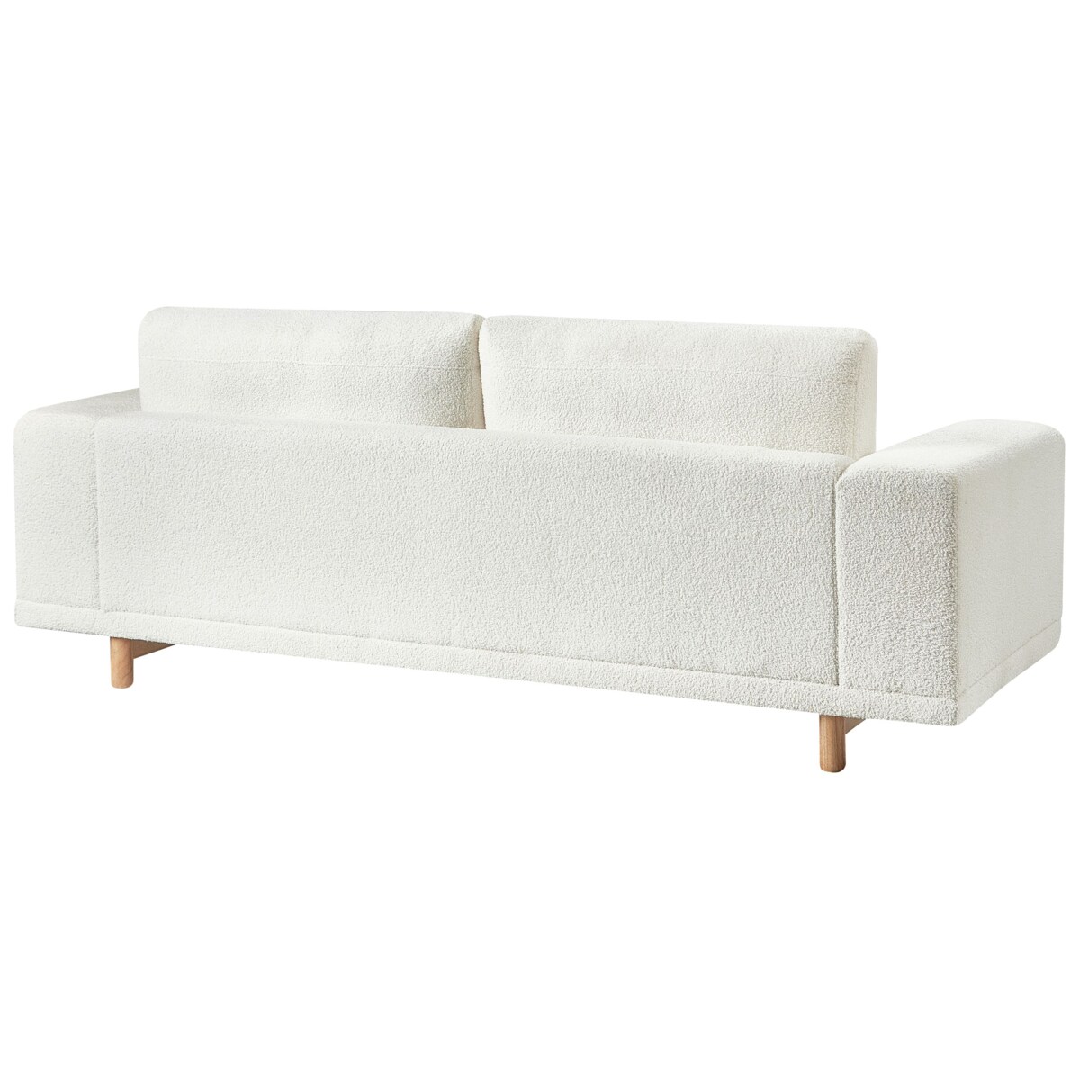 Sofa boucle 3-osobowa złamana biel NIVALA