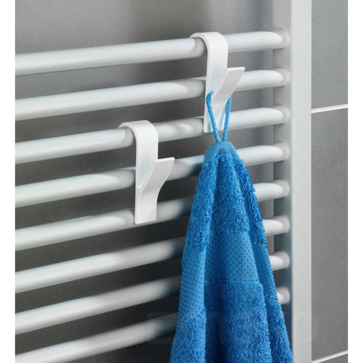 Haczyki, wieszaczki na grzejnik żeberkowy, 6 sztuk w komplecie, WENKO