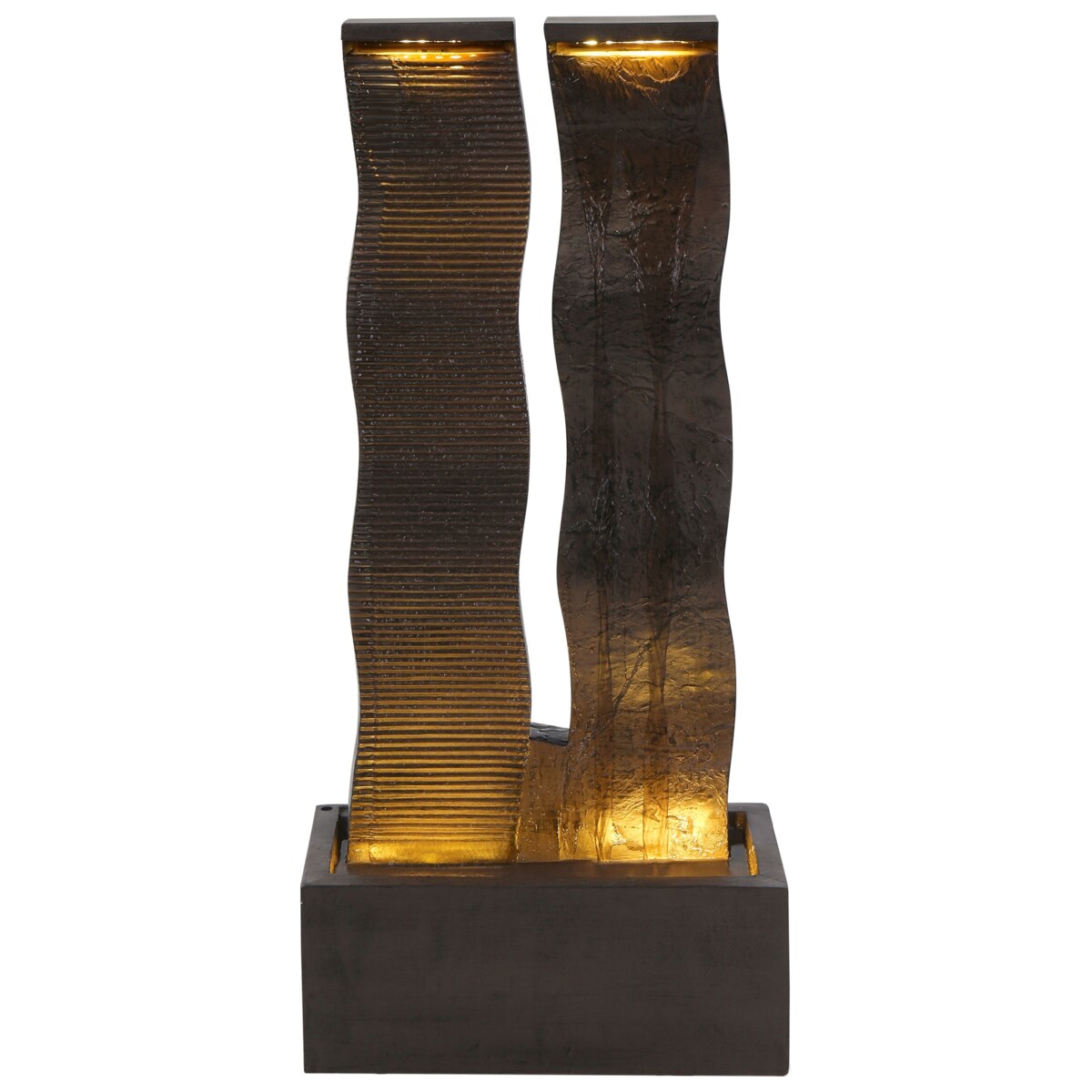 Fontanna ogrodowa z LED brązowa SUNLINE