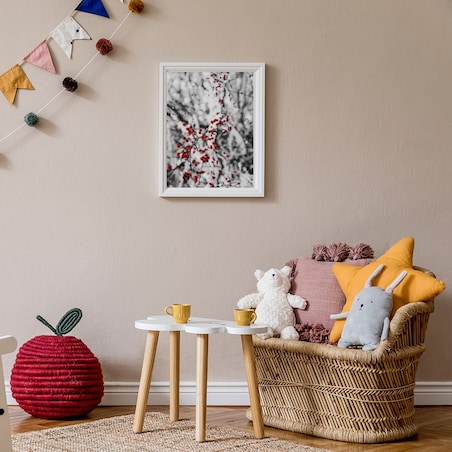 Poster Story, Plakat, Obraz - Zimowa Jarzębina, wymiary 70 x 100 cm