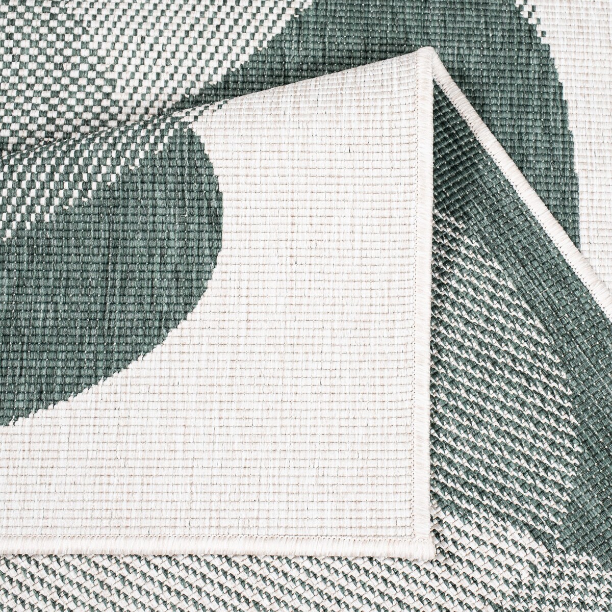 Funkcjonalny dywan na zewnątrz i do wnętrz, dwustronny DUO 58350 Zielony 160x230