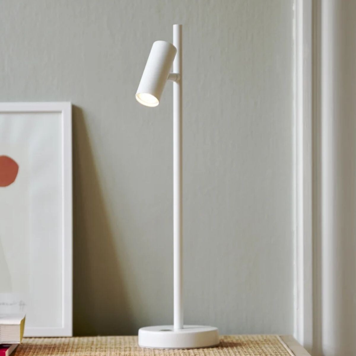 Lampka stołowa Omari 2112245001 Nordlux do gabinetu spot biały