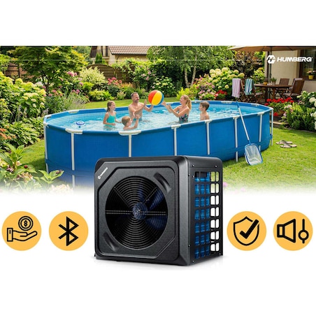 Pompa ciepła Humberg HM-910 do basenu podgrzewacz wody 5 kW oszczędny Eko
