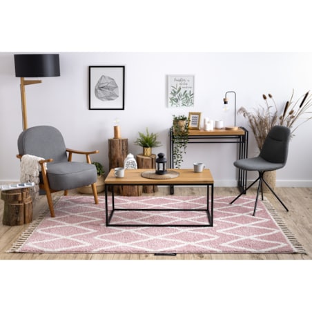 Dywan BERBER BENI różowy Frędzle 180x270 cm