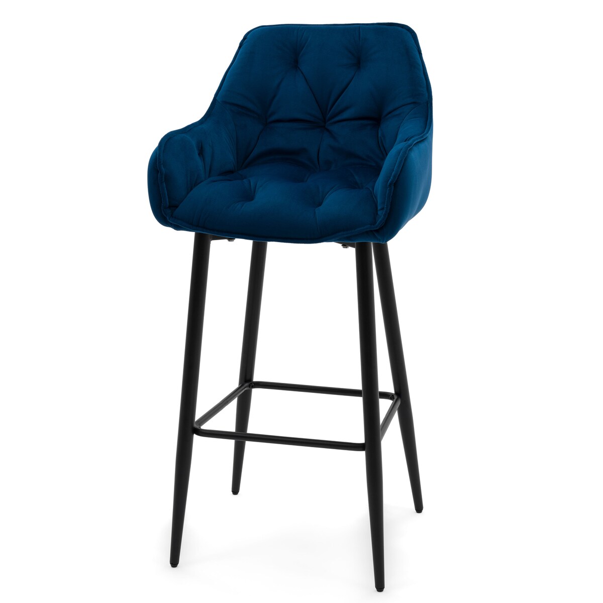 Hoker tapicerowany welurowy do salonu jadalni barowy glamour SIENA