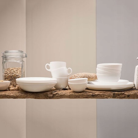 KOMPLET OBIADOWY DIWALI BIAŁY 6 osób LUMINARC