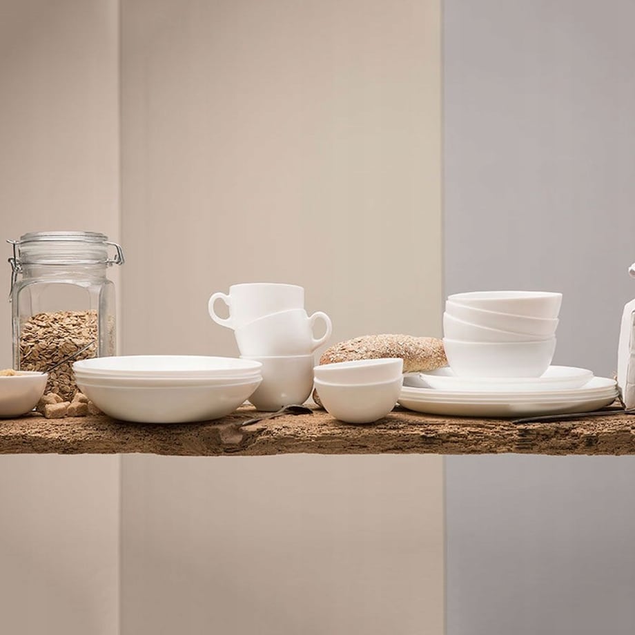 KOMPLET OBIADOWY DIWALI BIAŁY 6 osób LUMINARC