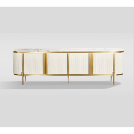 Komoda RTV złota kremowa Omega Glamour Premium 200x40x60