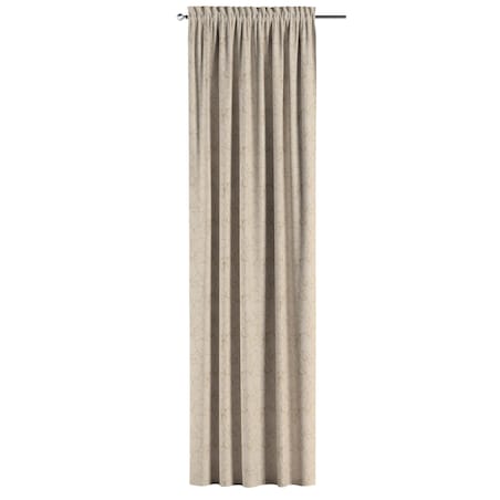 Zasłona na kanale z grzywką 1 szt. 130x260 marmurkowy złoty wzór na tle ecru