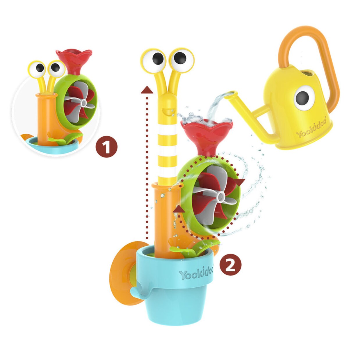 Kwiatek oraz ślimak z konewką - Opakowanie z okienkiem