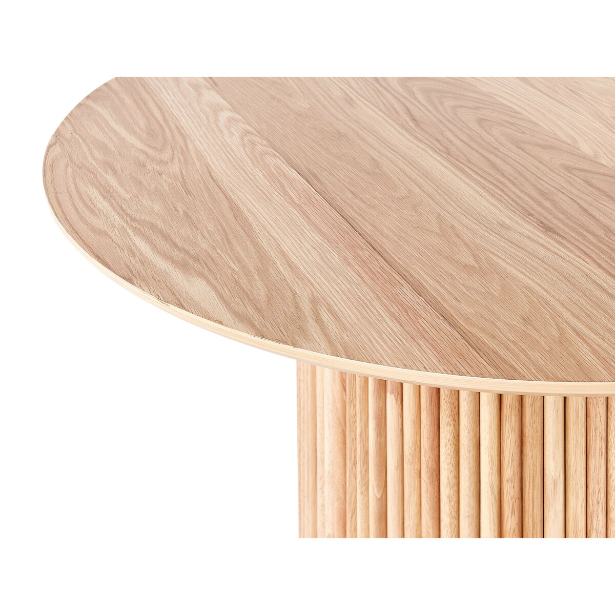Stół do jadalni okrągły ⌀ 120 cm jasne drewno VISTALLA