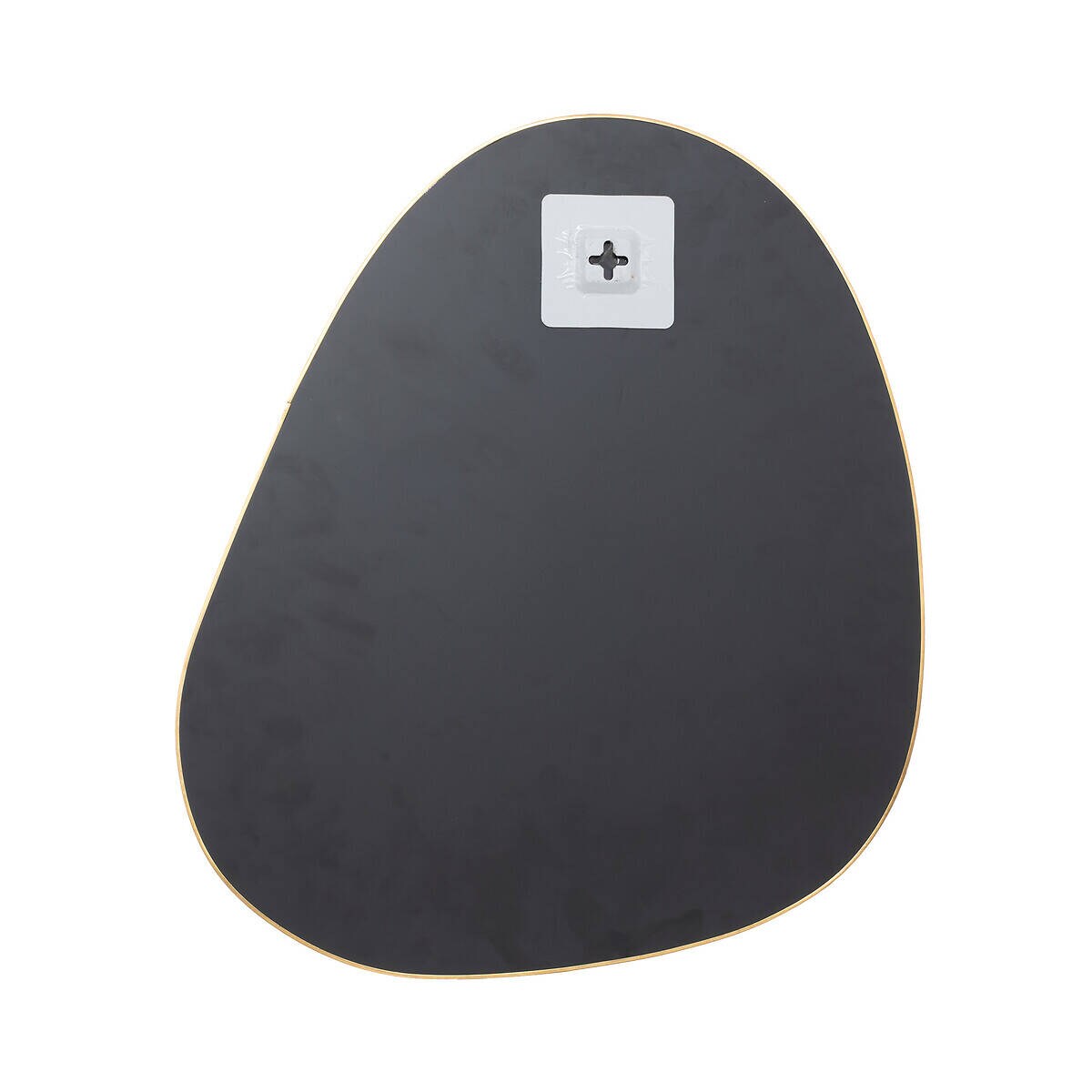 Lustra o nieregularnych kształtach LIDA, w złotych ramach, 3 sztuki