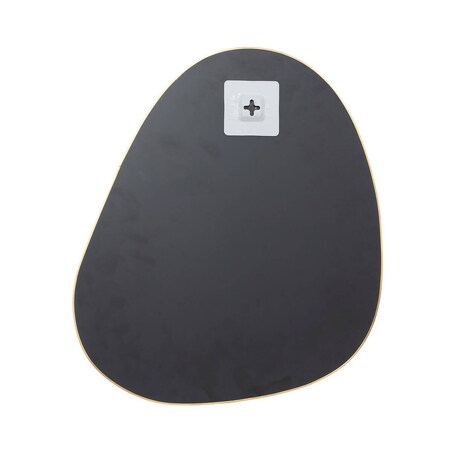 Lustra o nieregularnych kształtach LIDA, w złotych ramach, 3 sztuki