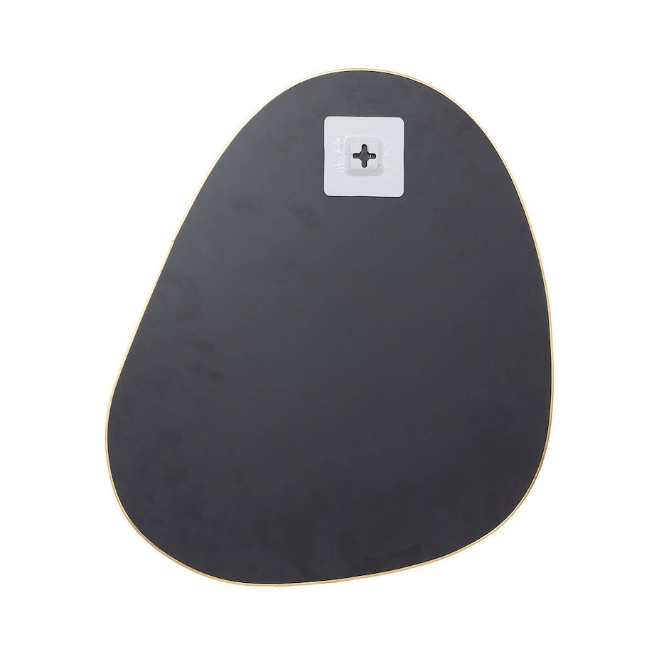 Lustra o nieregularnych kształtach LIDA, w złotych ramach, 3 sztuki