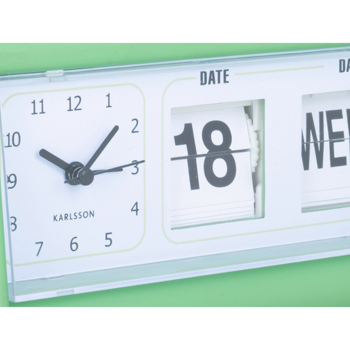 Budzik retro FLIP z datą