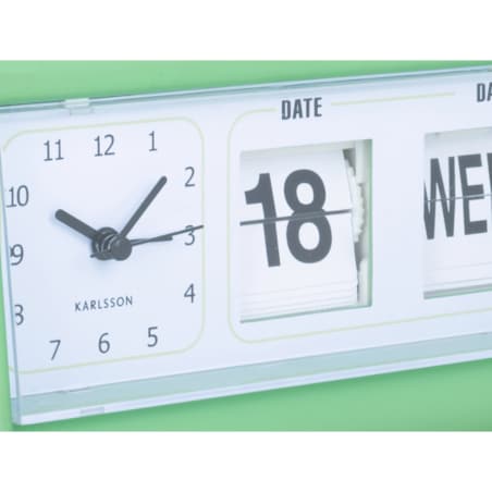 Budzik retro FLIP z datą