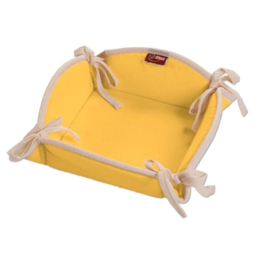 Koszyk, żółty, 20 x 20 cm, Loneta