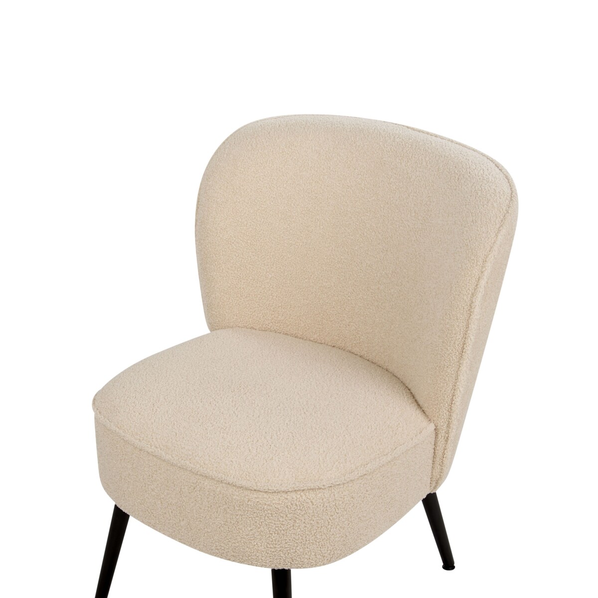 Fotel boucle jasnobeżowy VOSS