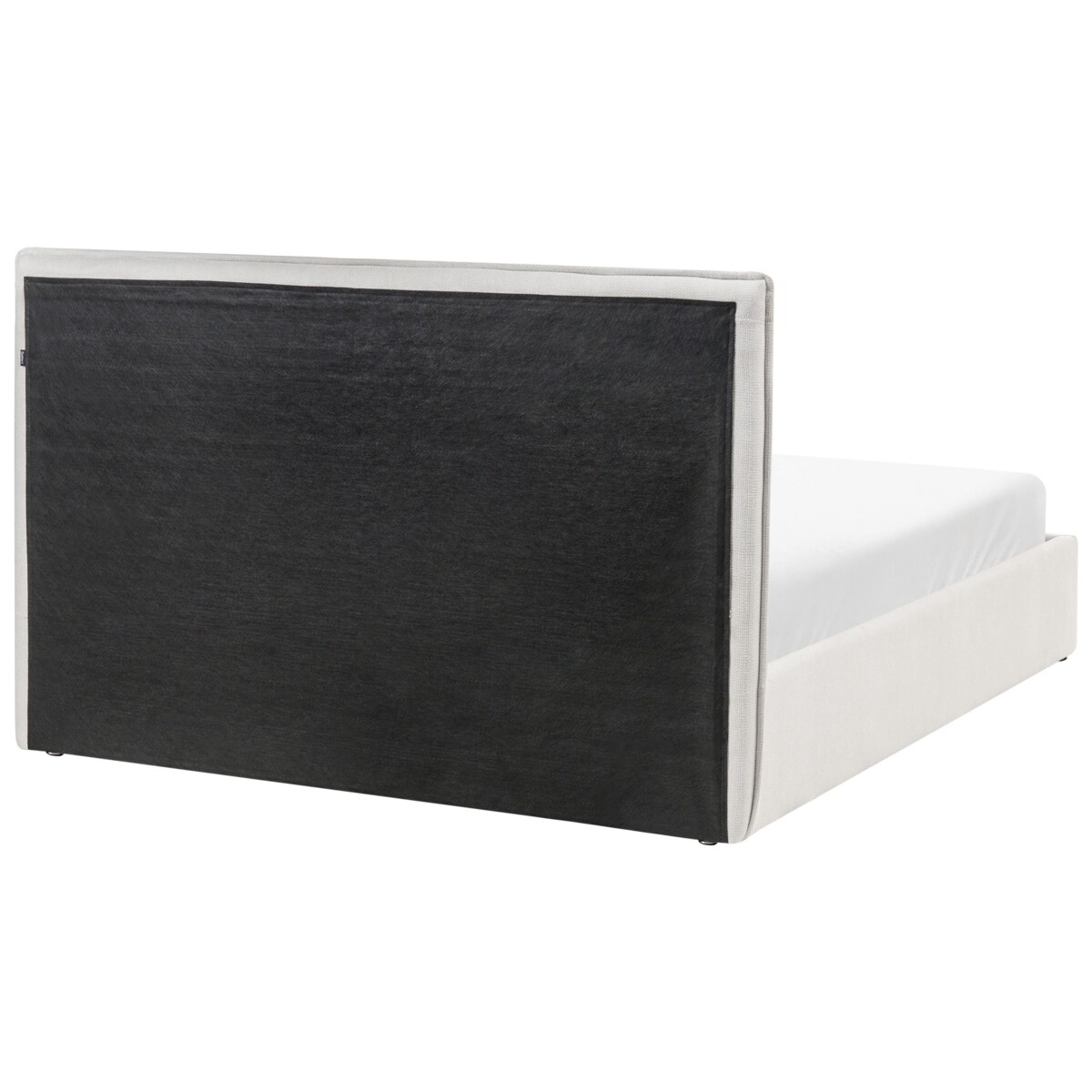 Łóżko z pojemnikiem TARASCON 140 x 200 cm Jasnobeżowy