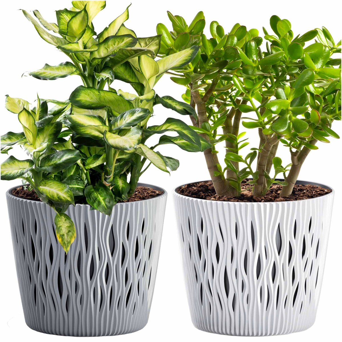 Doniczka Okrągła Osłonki Domowa Kwietnik Zestaw X2