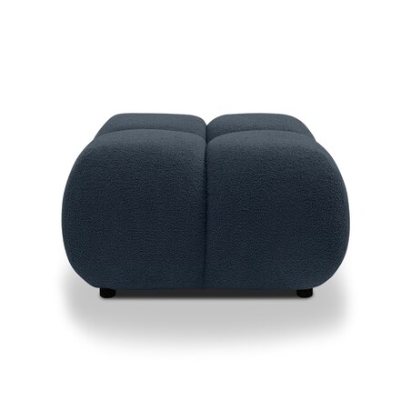 Pufa poczwórna PALIA - VII bouclé 43,5x72x72 granatowa