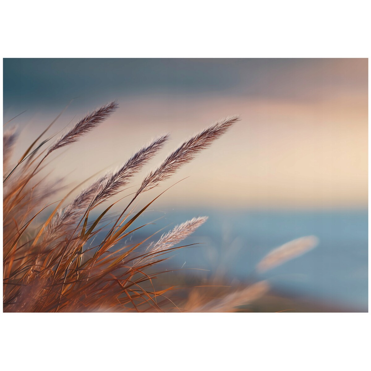 Fototapeta Do Sypialni Salonu Na Flizelinie Trawa Pejzaż Beżowy 400x280